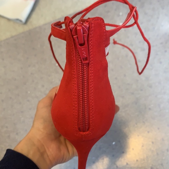 New Aldo red sexy red and pink high heels - Picture 3 of 5